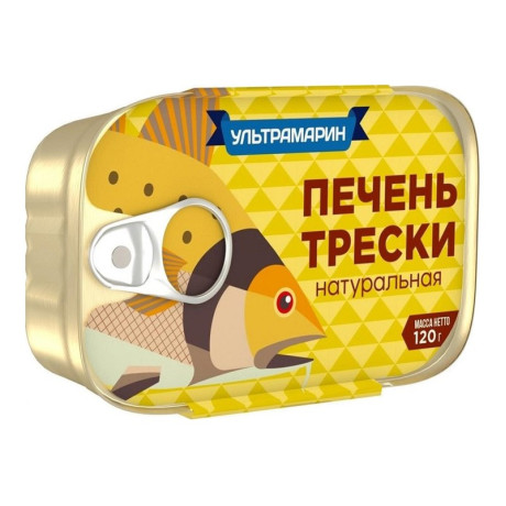 Печень трески натуральная 120 гр Печень трески натуральная 120 гр