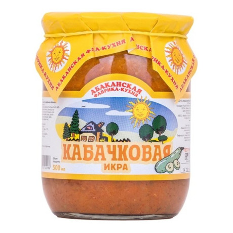 Икра кабачковая 500 мл Икра кабачковая 500 мл