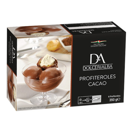Пирожные Профитроли какао Dolceria Alba 360гр/кор. (60х6уп)