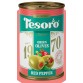 Оливки зеленые, фаршированные красным перцем Tesoro, 314мл