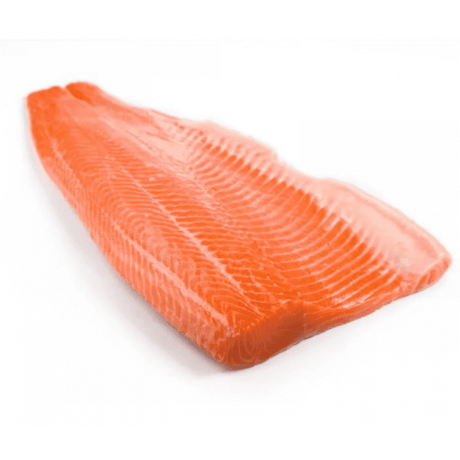 Филе лосося морского(форель) на коже (слабосоленая) (вакуумная упаковка) (весовое)